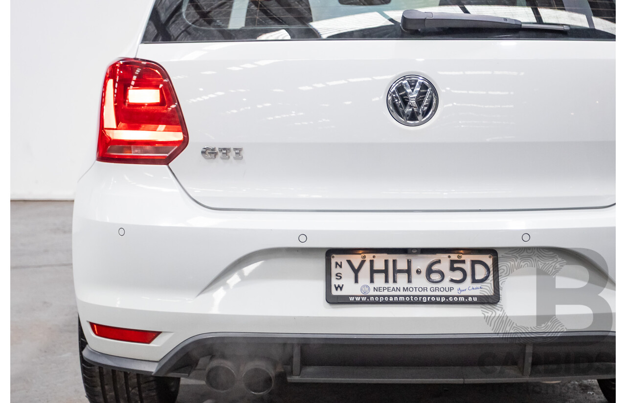 04/2017 Volkswagen Polo GTi FWD 6R MY17 5D Hatchback White 1.8L