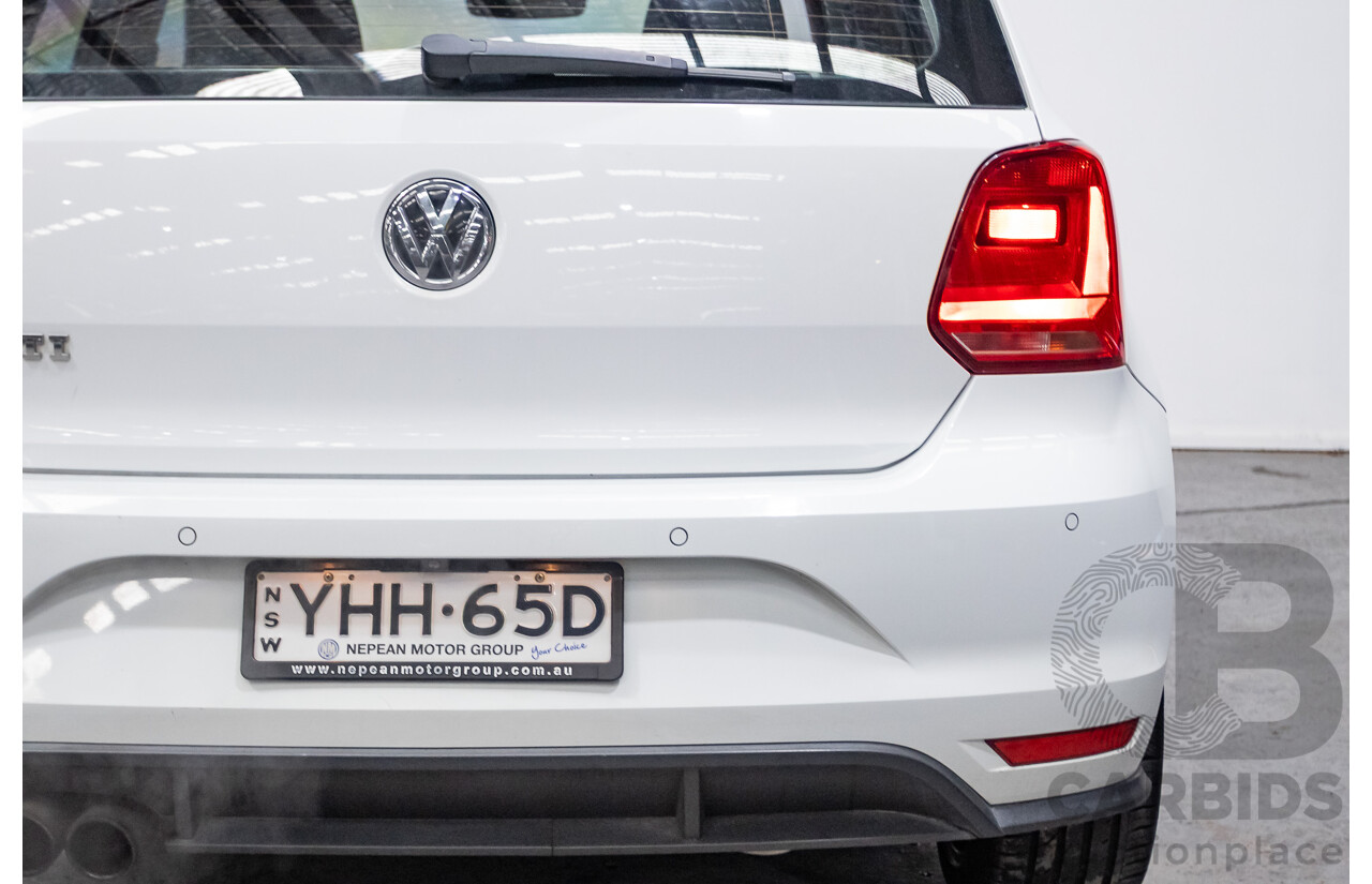 04/2017 Volkswagen Polo GTi FWD 6R MY17 5D Hatchback White 1.8L
