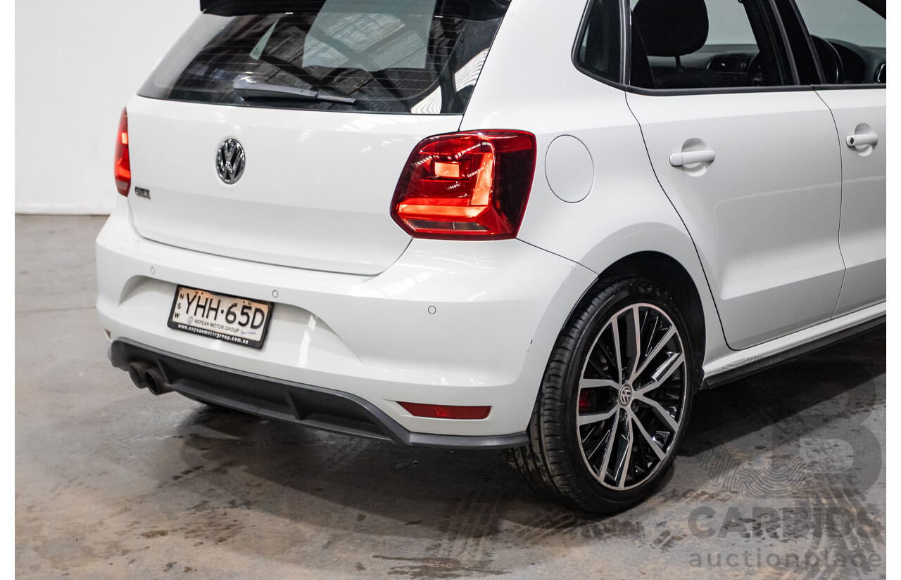 04/2017 Volkswagen Polo GTi FWD 6R MY17 5D Hatchback White 1.8L