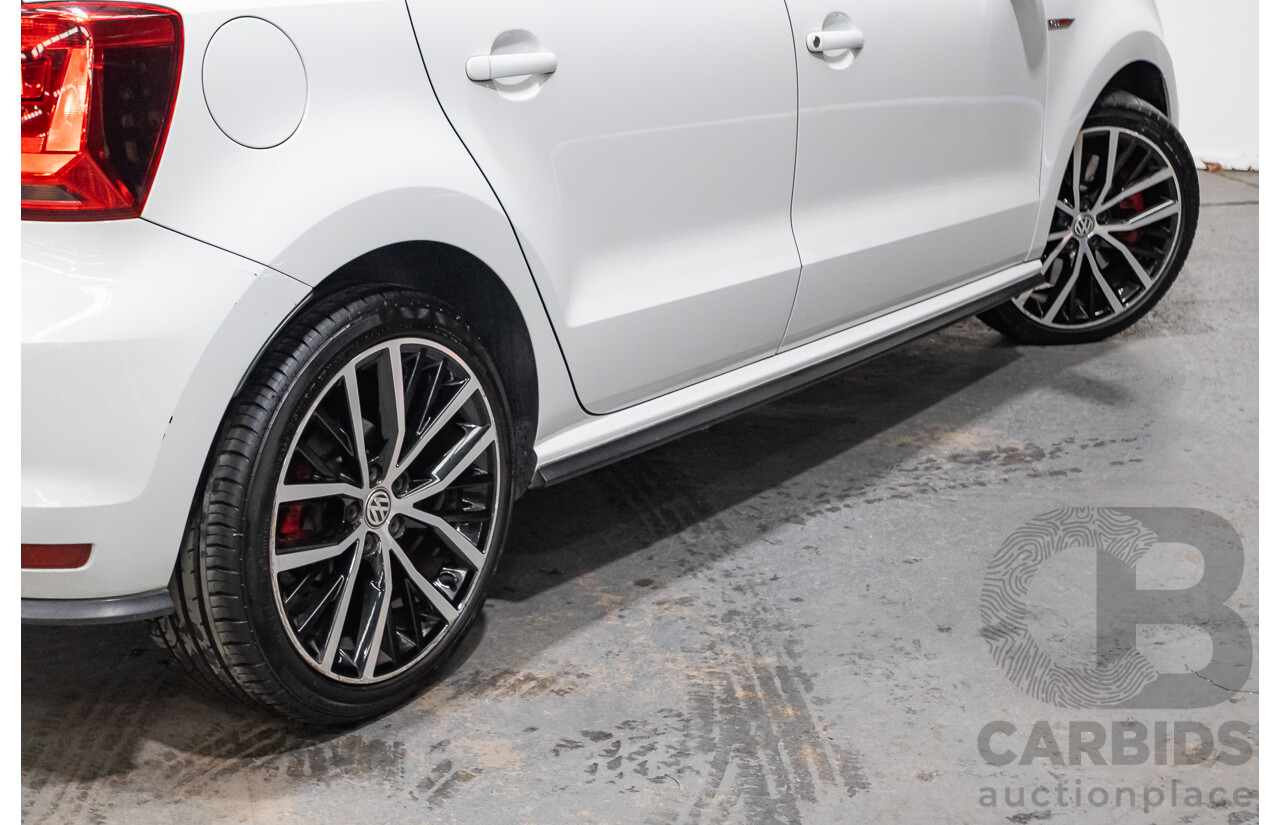 04/2017 Volkswagen Polo GTi FWD 6R MY17 5D Hatchback White 1.8L