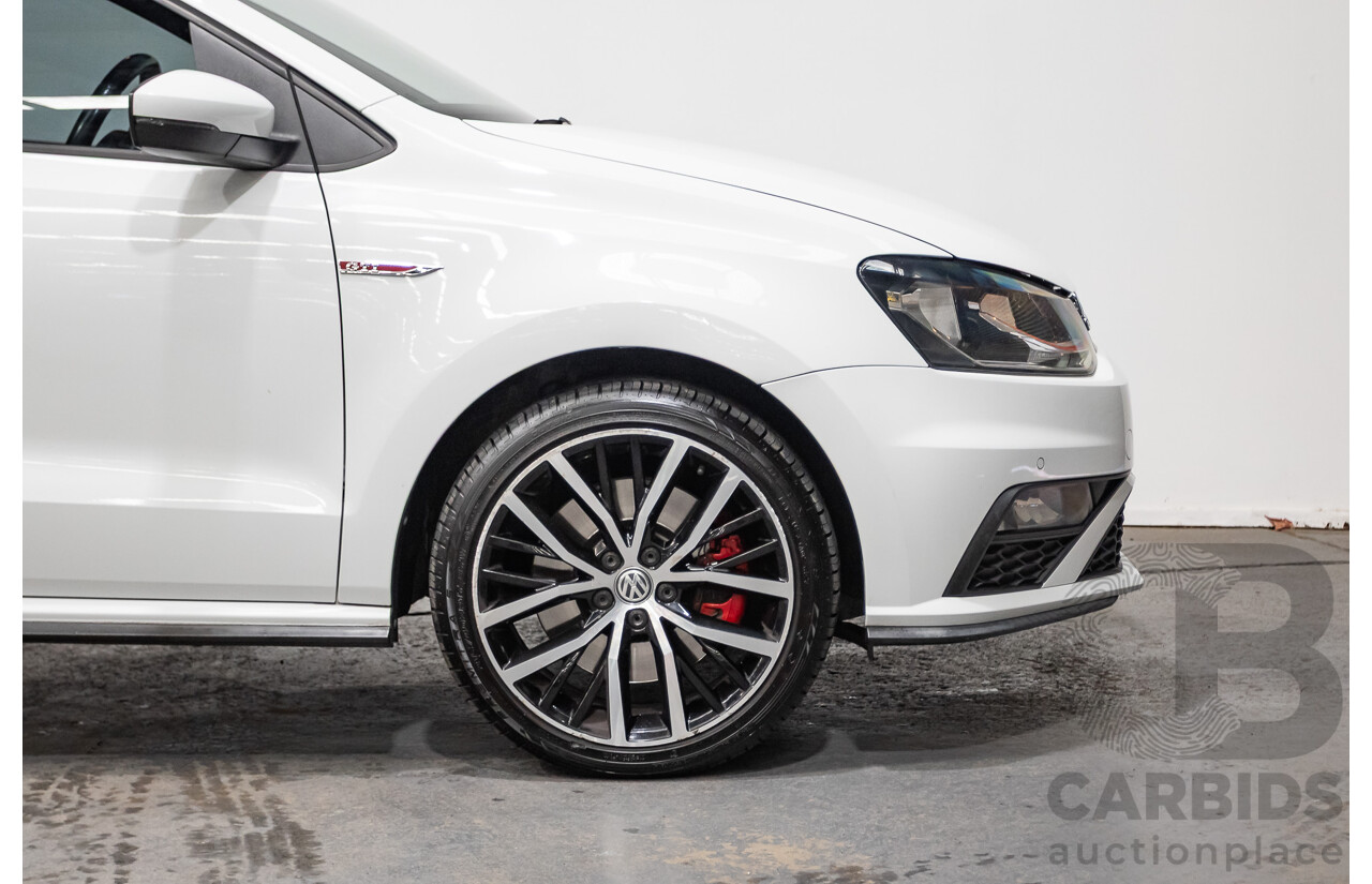 04/2017 Volkswagen Polo GTi FWD 6R MY17 5D Hatchback White 1.8L