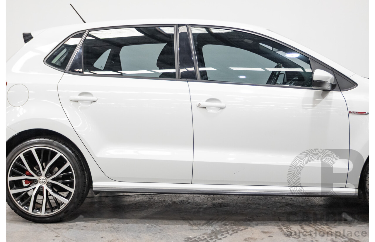 04/2017 Volkswagen Polo GTi FWD 6R MY17 5D Hatchback White 1.8L