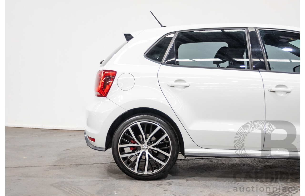 04/2017 Volkswagen Polo GTi FWD 6R MY17 5D Hatchback White 1.8L