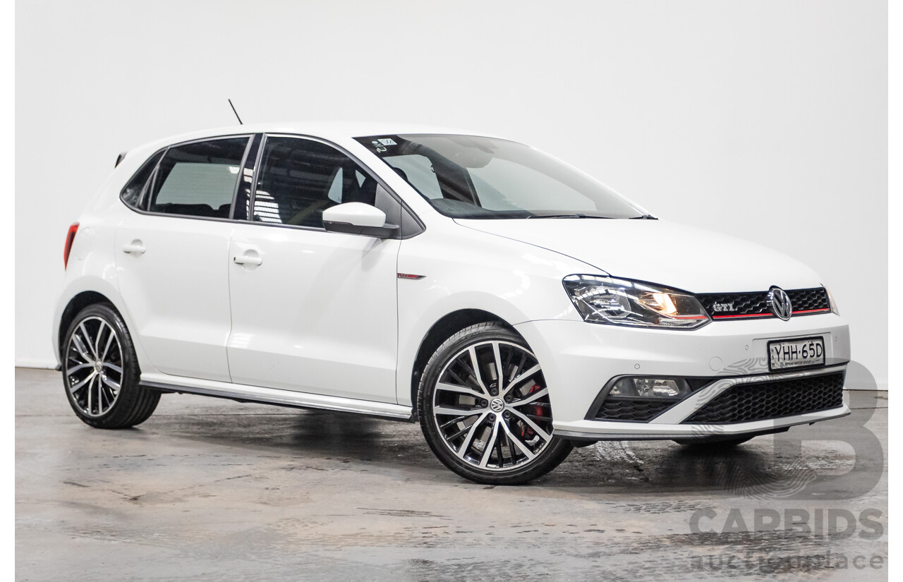 04/2017 Volkswagen Polo GTi FWD 6R MY17 5D Hatchback White 1.8L