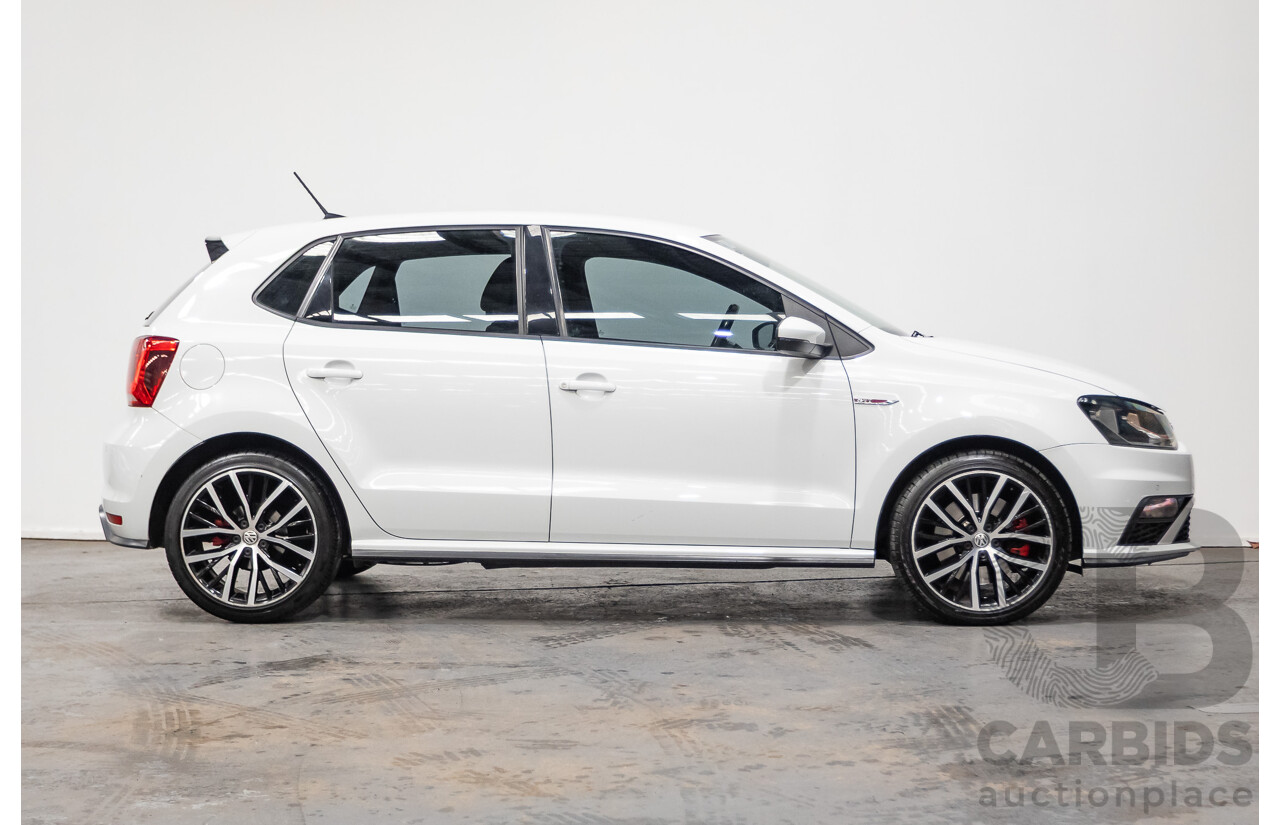 04/2017 Volkswagen Polo GTi FWD 6R MY17 5D Hatchback White 1.8L