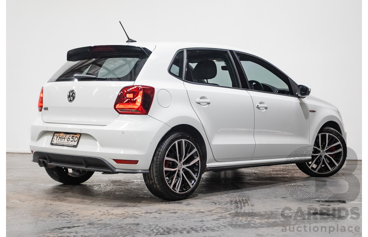 04/2017 Volkswagen Polo GTi FWD 6R MY17 5D Hatchback White 1.8L