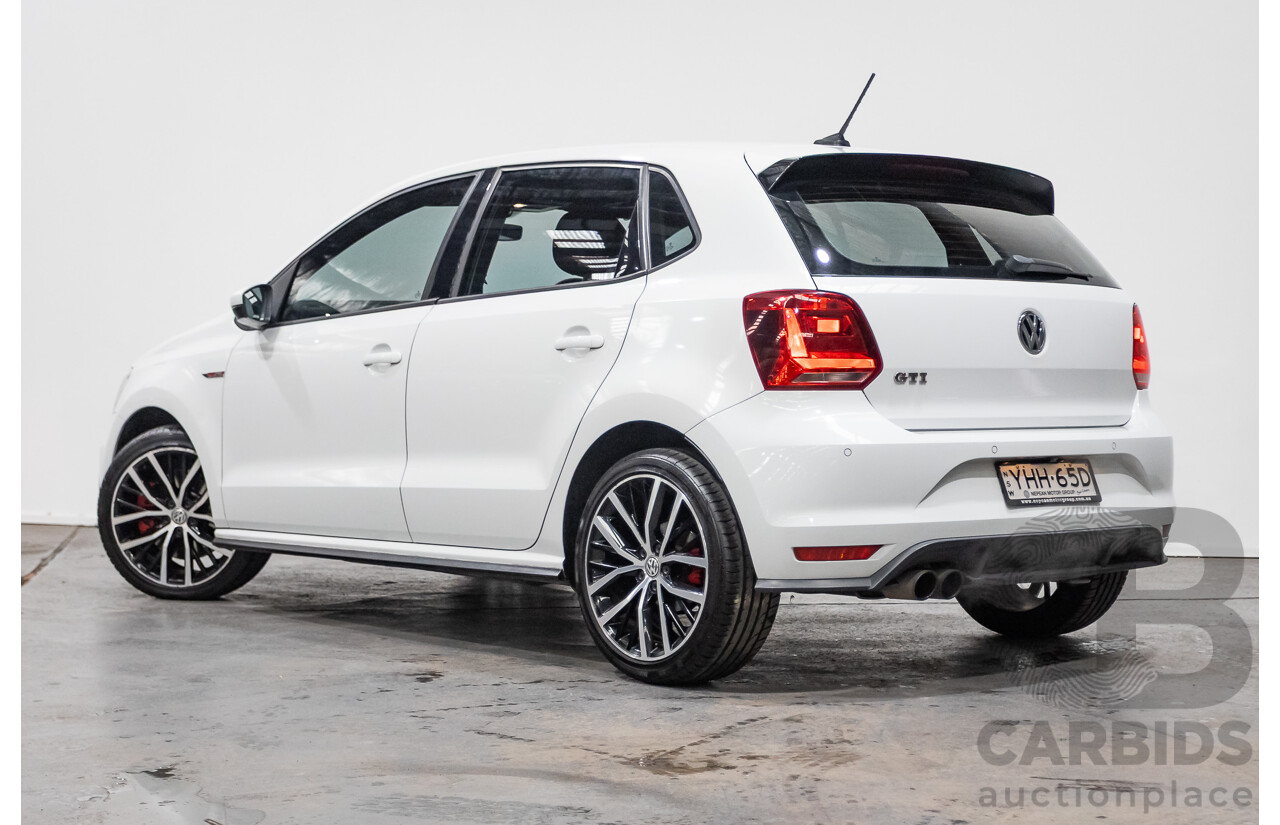 04/2017 Volkswagen Polo GTi FWD 6R MY17 5D Hatchback White 1.8L