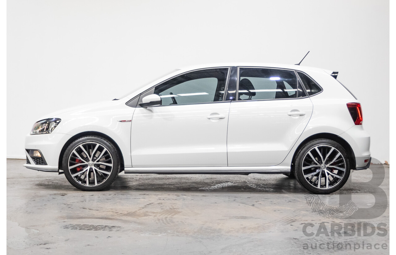 04/2017 Volkswagen Polo GTi FWD 6R MY17 5D Hatchback White 1.8L