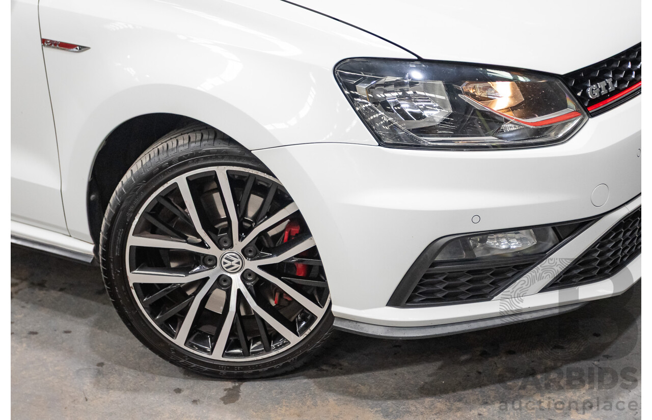 04/2017 Volkswagen Polo GTi FWD 6R MY17 5D Hatchback White 1.8L