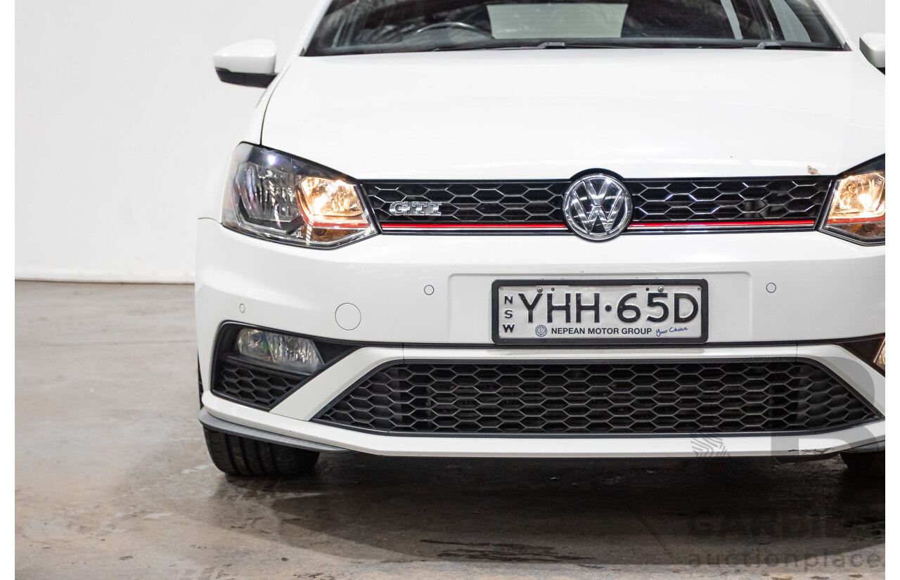 04/2017 Volkswagen Polo GTi FWD 6R MY17 5D Hatchback White 1.8L