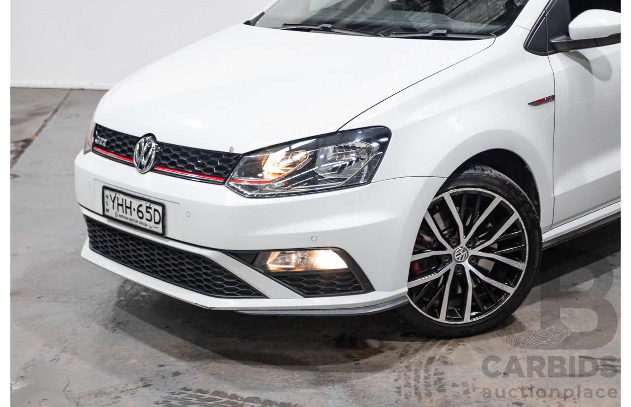 04/2017 Volkswagen Polo GTi FWD 6R MY17 5D Hatchback White 1.8L