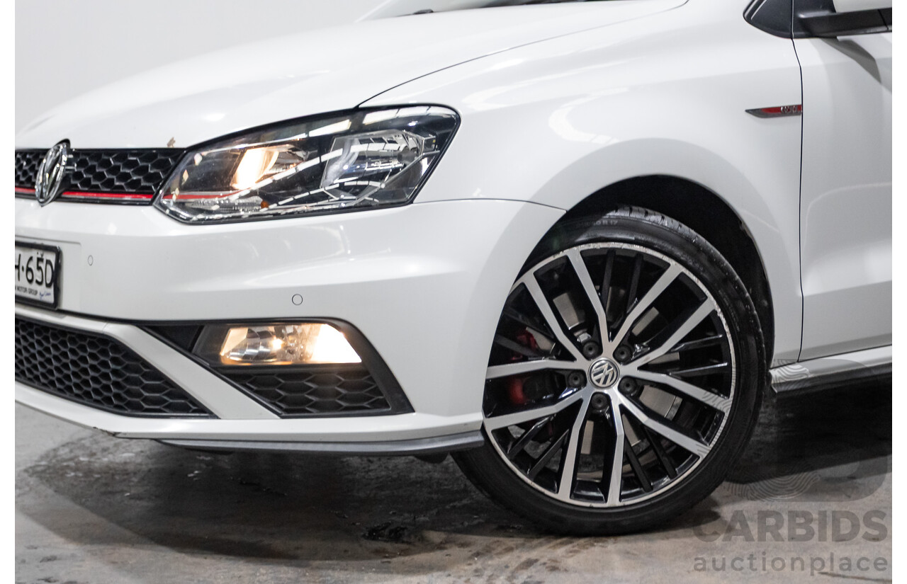 04/2017 Volkswagen Polo GTi FWD 6R MY17 5D Hatchback White 1.8L