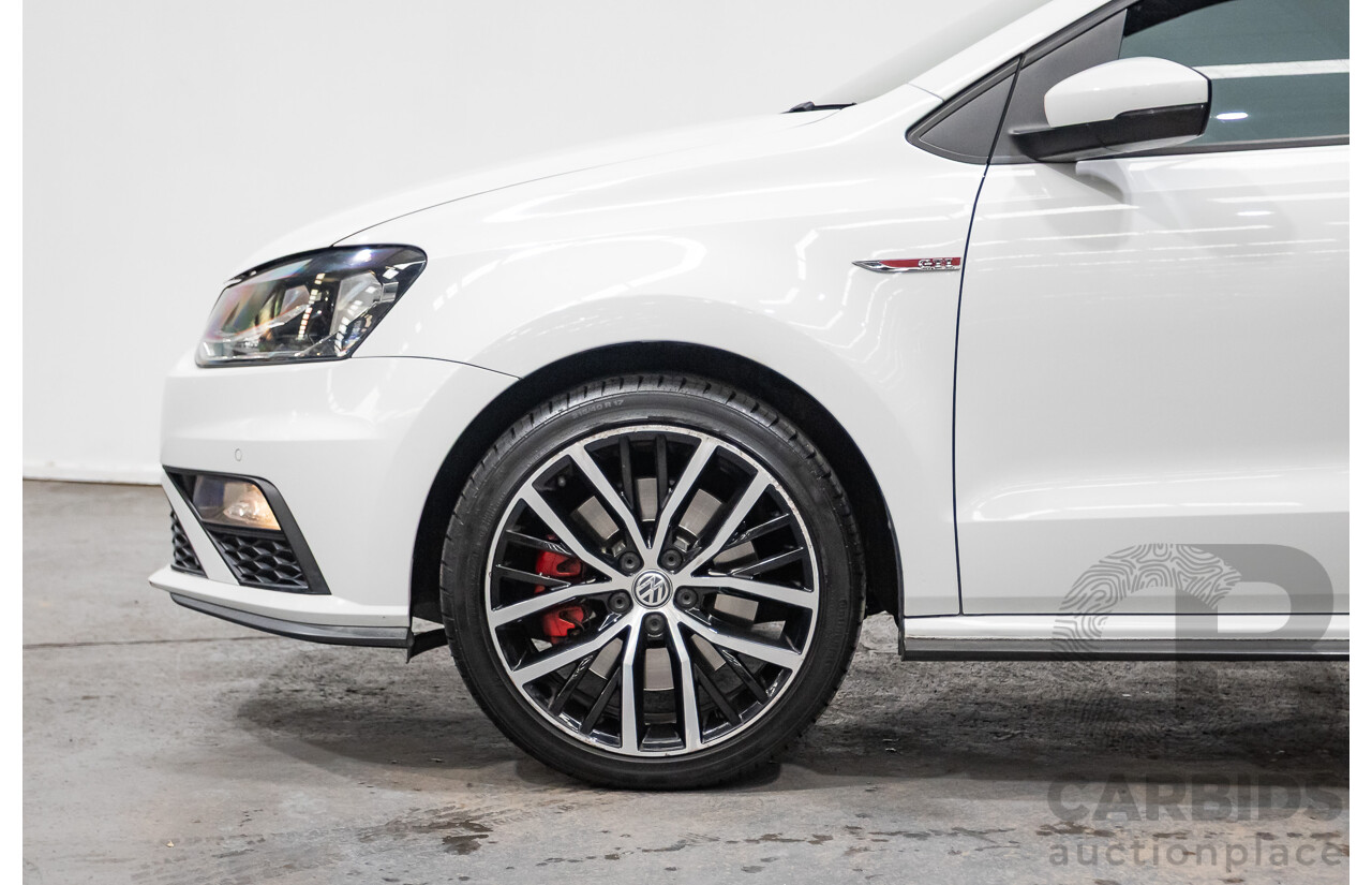 04/2017 Volkswagen Polo GTi FWD 6R MY17 5D Hatchback White 1.8L