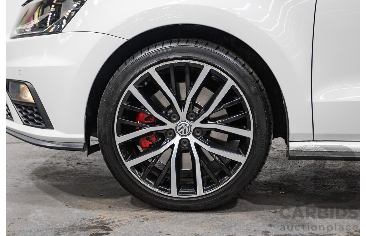 04/2017 Volkswagen Polo GTi FWD 6R MY17 5D Hatchback White 1.8L