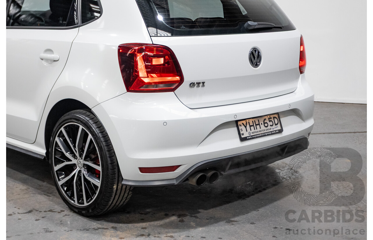 04/2017 Volkswagen Polo GTi FWD 6R MY17 5D Hatchback White 1.8L