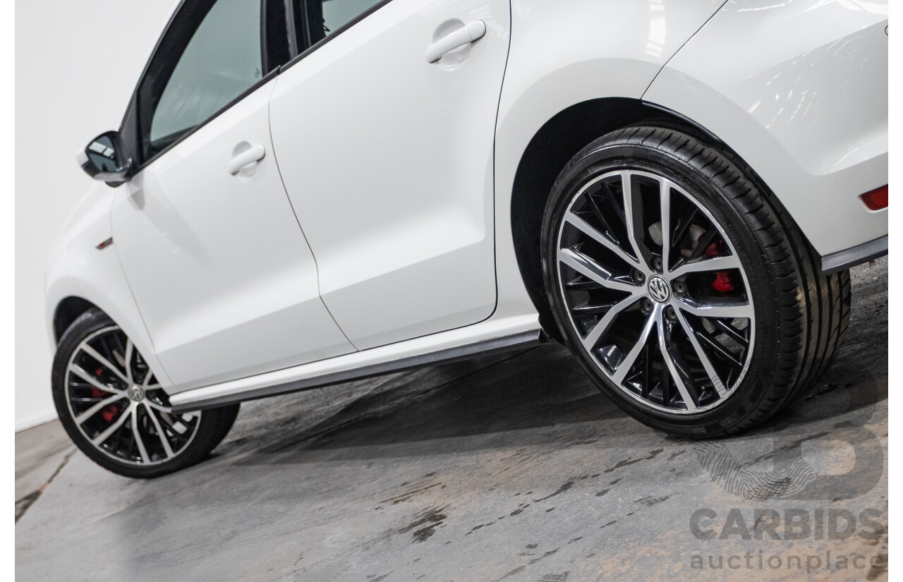 04/2017 Volkswagen Polo GTi FWD 6R MY17 5D Hatchback White 1.8L