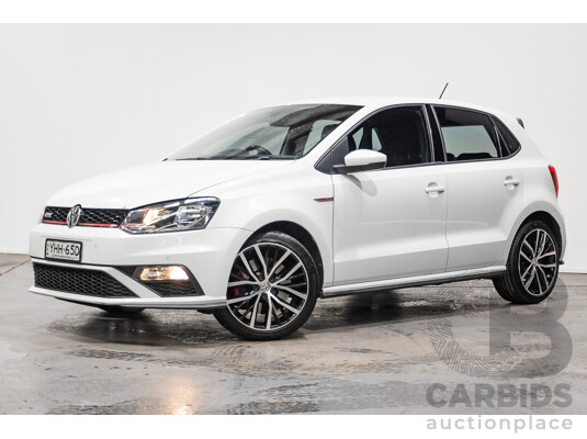 04/2017 Volkswagen Polo GTi FWD 6R MY17 5D Hatchback White 1.8L