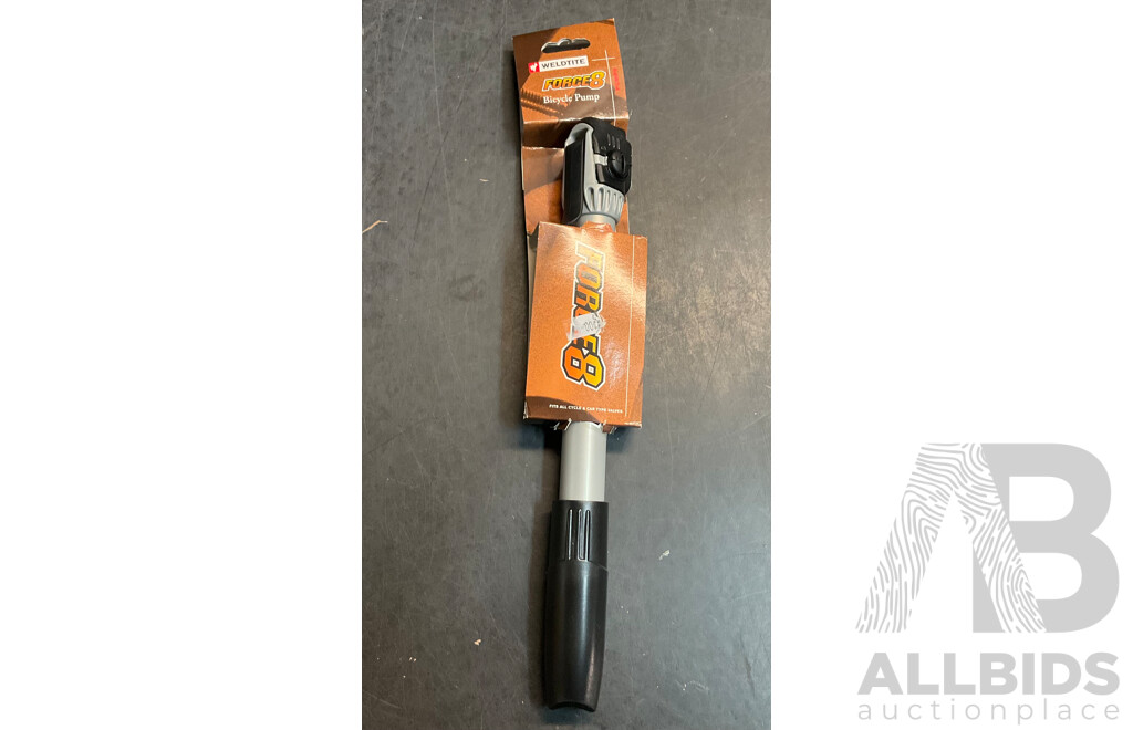 Maxx Pro Combination Lock & BIKELANE Toe Clip/Strap Pedal L & Froce 8 Bicycle Pump - Lot of 3