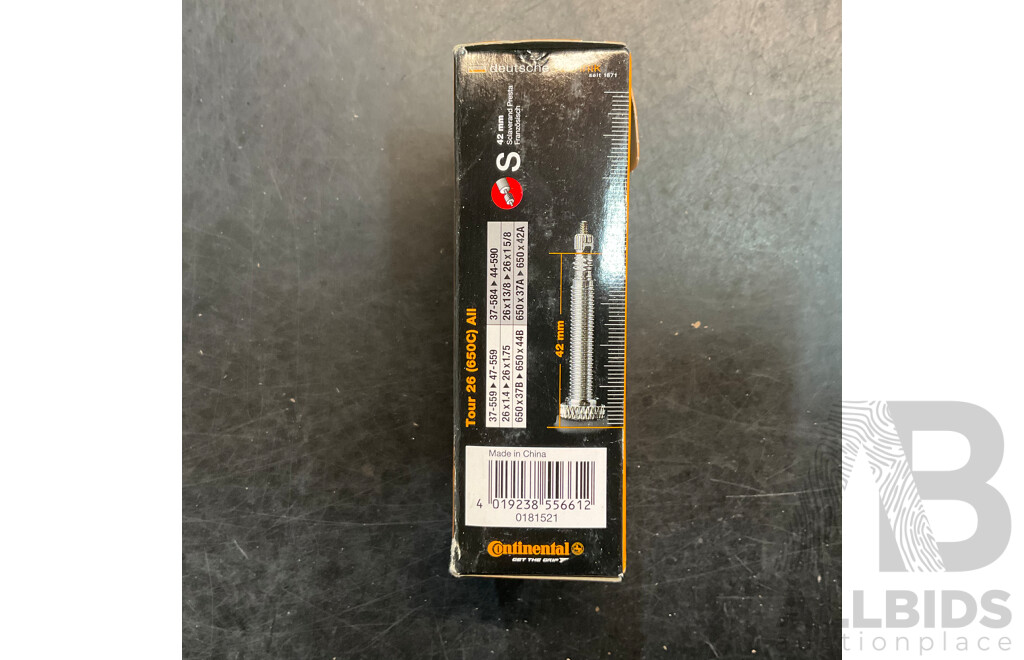 CONTINENTAL Conti Tour Tube Tour 26 (650C) All - S - 42mm - Lot of 25