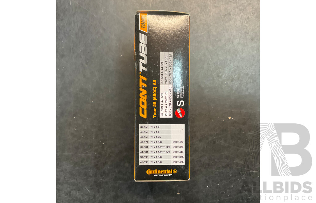 CONTINENTAL Conti Tour Tube Tour 26 (650C) All - S - 42mm - Lot of 25