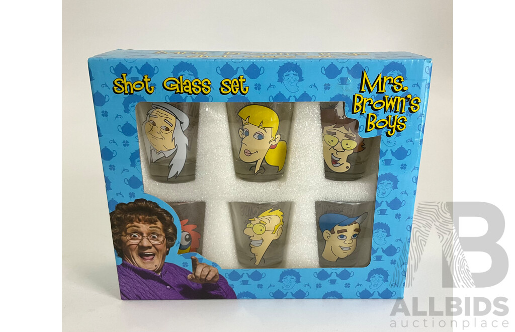 Mrs Browns Boys Shot Glass Set