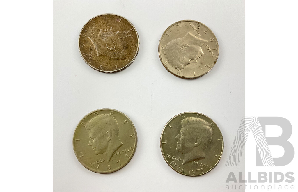 USA 2009 Twenty Dollar Note, Two 2013 One Dollar Notes, Kennedy Half Dollars Including 1964 Silver, 1971, 1972, 1976 Commemorative