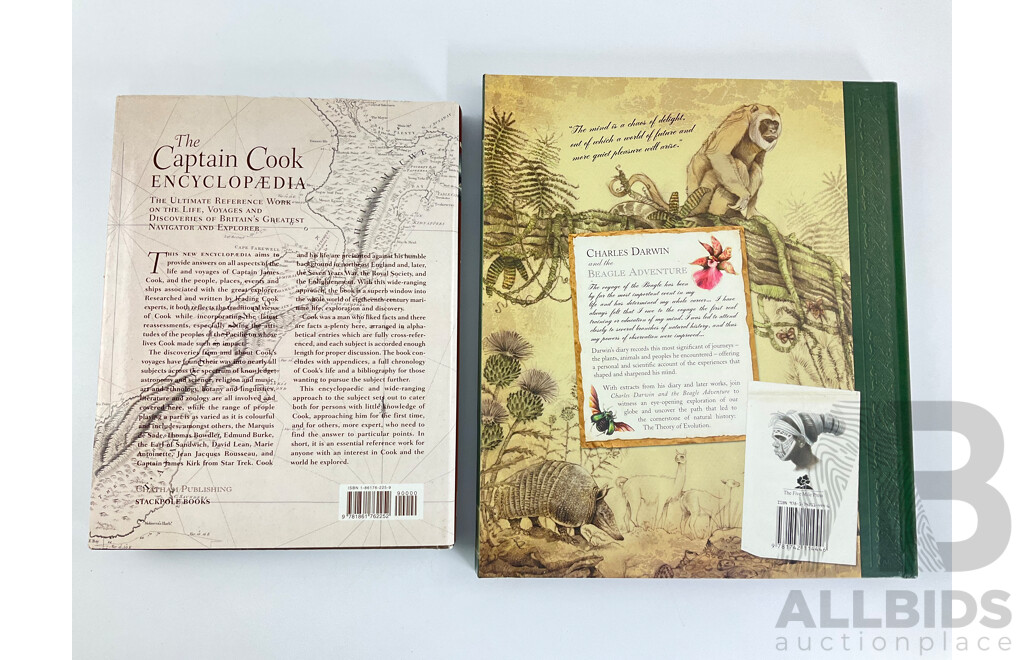 Captain Cook Encyclopedia and Charles Darwin and the Beagle Adventure Books