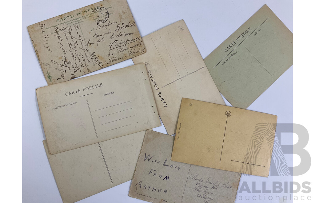 Collection of Antique French Post Cards