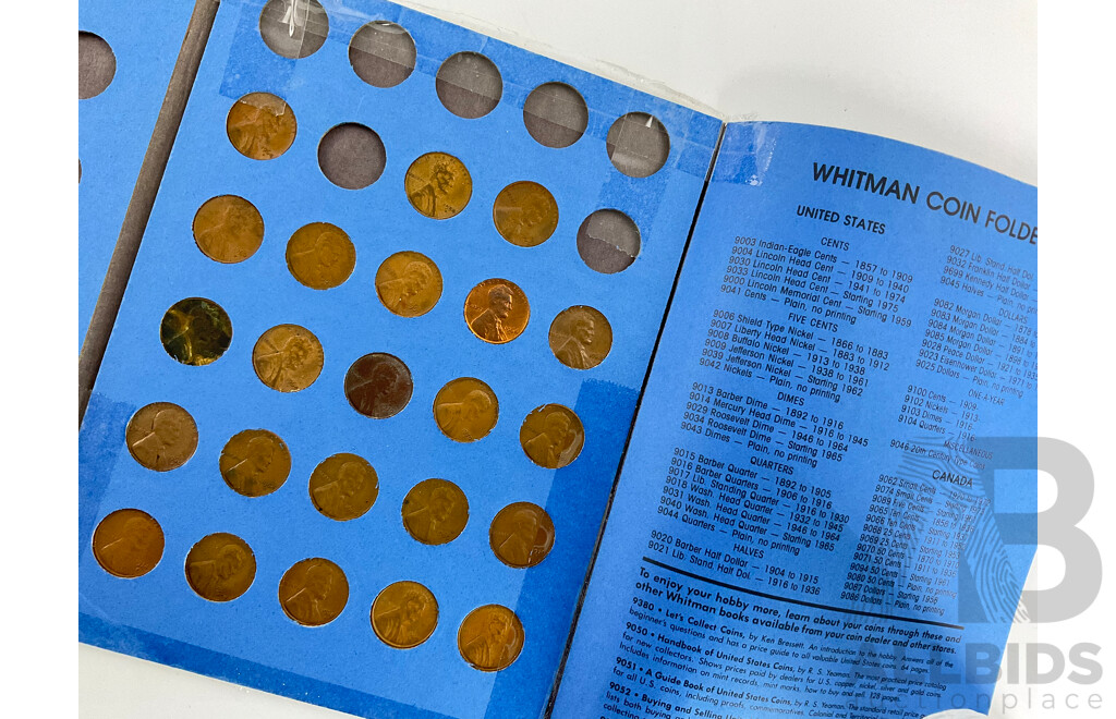USA Whitman Lincoln Cents Album, Collection Starting 1975