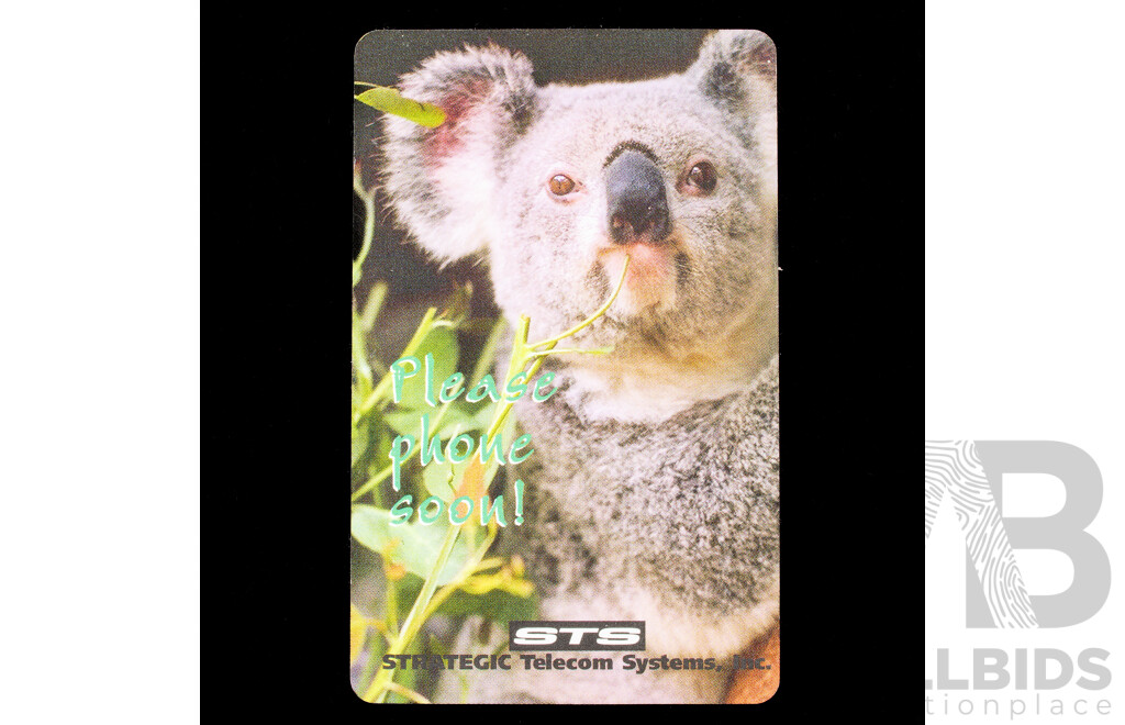 USA STS Phone Card, Koala Please Phone Soon
