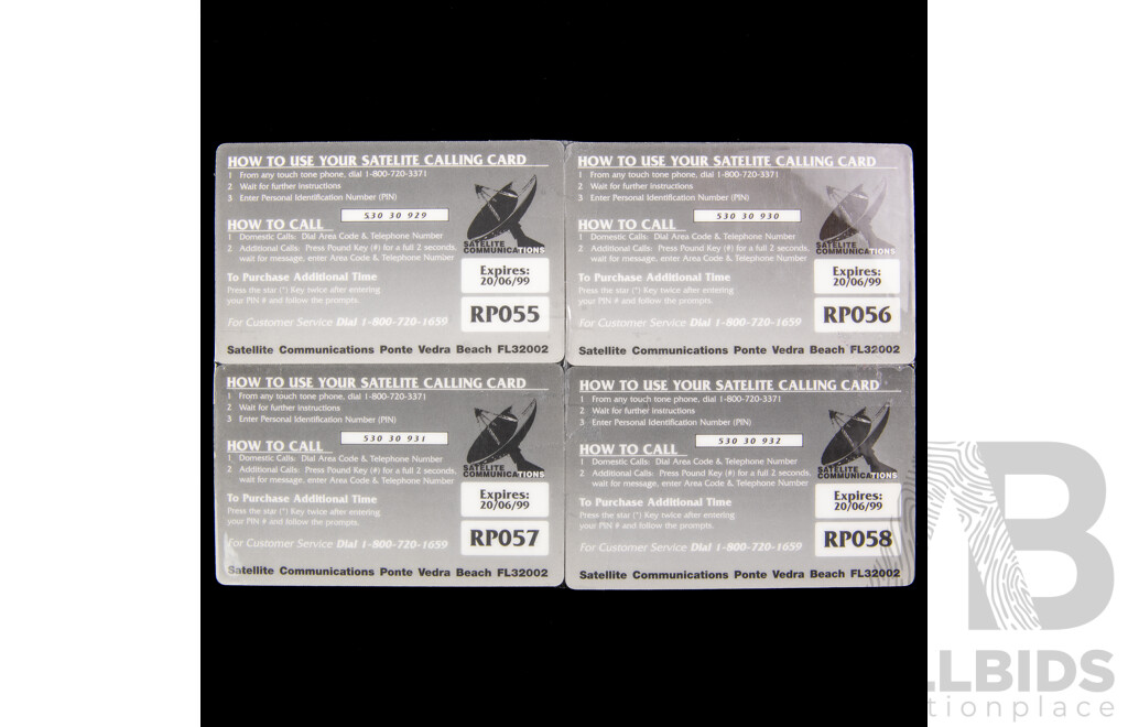 USA Satellite Communications Madonna Phone Card Set