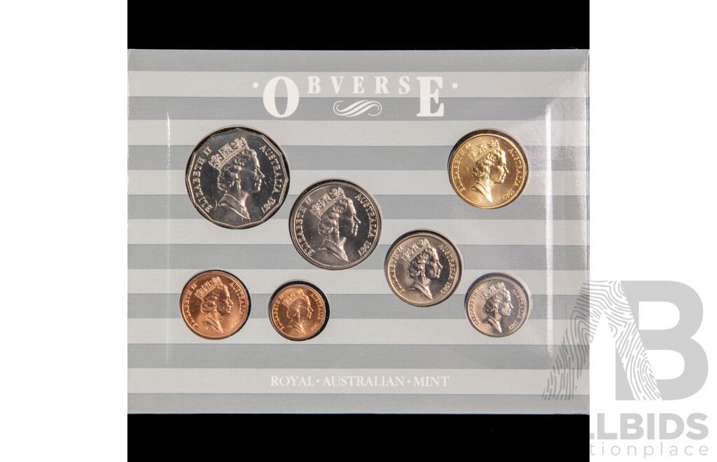 Four Australian RAM UNC Coin Sets Including 1984, 1987, 1988, 1999