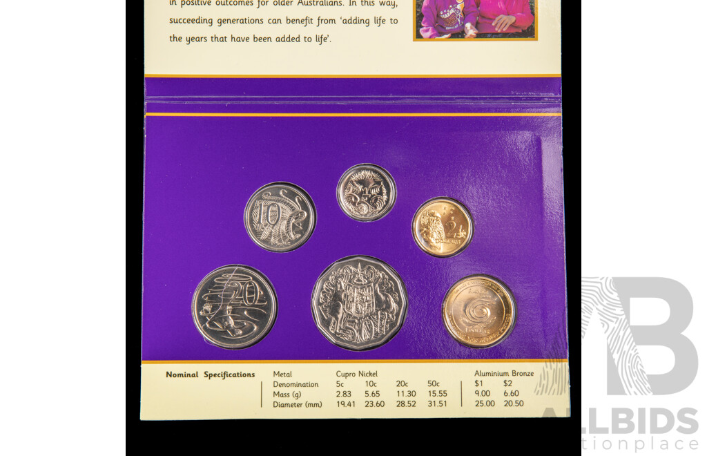 Four Australian RAM UNC Coin Sets Including 1984, 1987, 1988, 1999