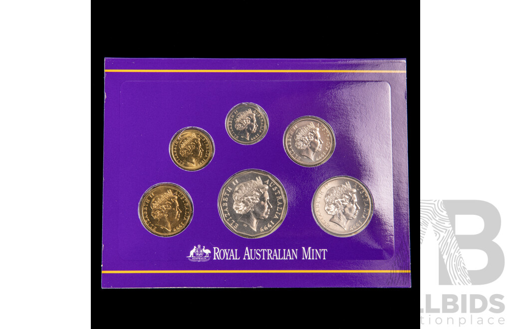 Four Australian RAM UNC Coin Sets Including 1984, 1987, 1988, 1999