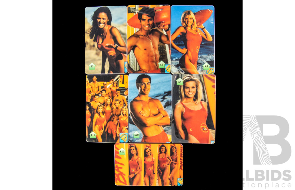 Seven United Kingdom Limited Edition Baywatch Phone Cards