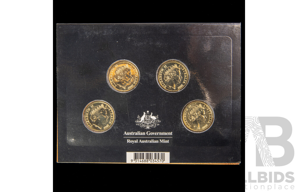Two Australian RAM 2010 One Dollar, One Hundred Years of Australian Coinage Sets