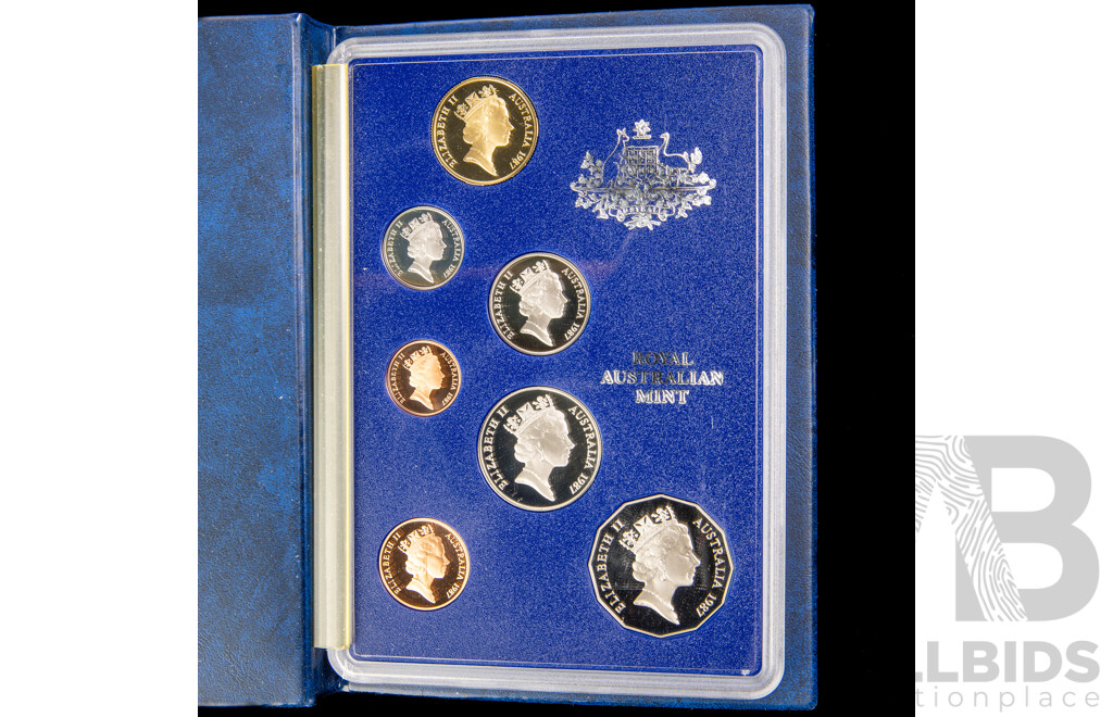 Australian RAM 1987 Seven Proof Coin Set