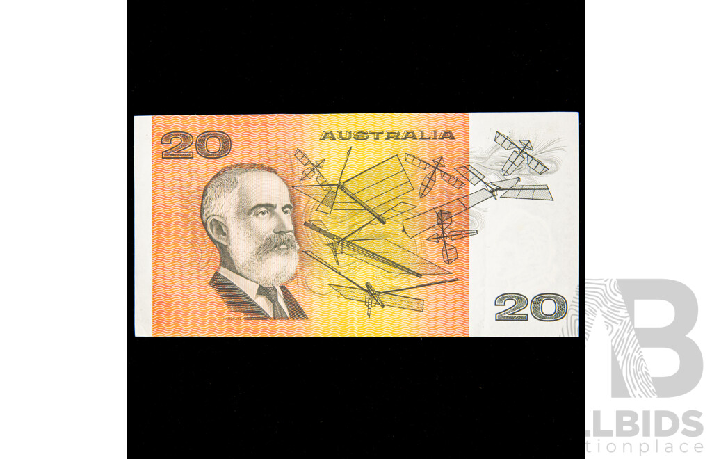 Australian 1991 Twenty Dollar Note, Fraser/Cole R413 RKC 63967