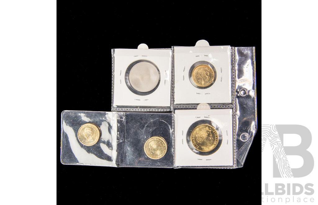 Australian Commemorative Coins Including Two 2025 Two Dollars, Australian Open, 2017 Remembrance, One Dollar One Hundred Years of ANZAC, Blinky Bill Token From Baby Set
