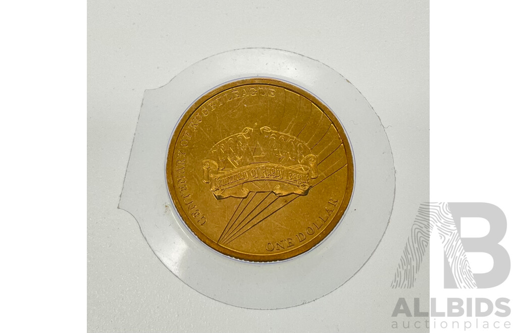 Australian 2008 UNC One Dollar, 1908-2008 Rugby League