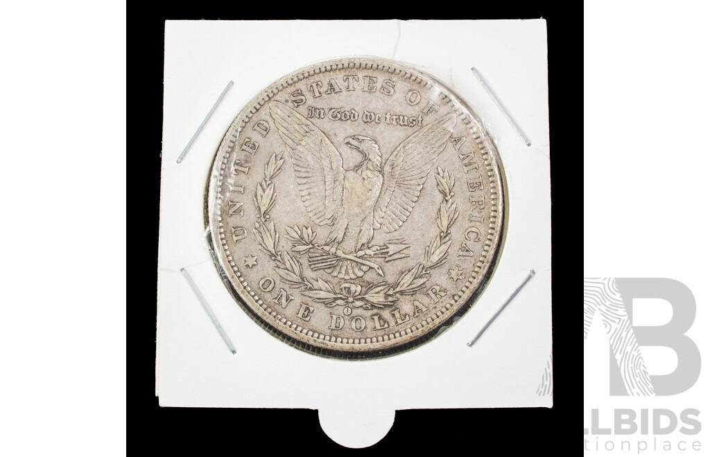 USA 1880 Silver Morgan Dollar, New Orleans Mint .900