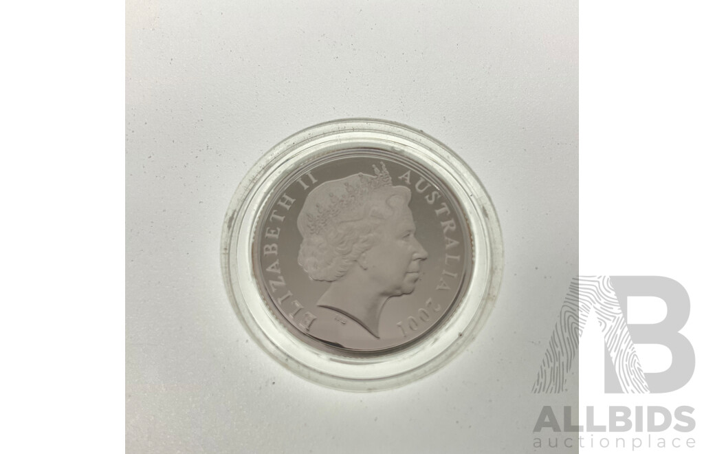 Australian 2001 Silver One Dollar Coin, 100th Anniversary of the Army .999