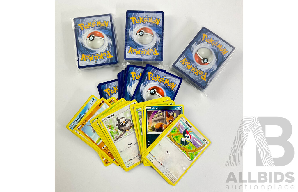 Two Hundred 2022/23 Pokemon Cards Including Basic, Stage One, Stadium and Trainer