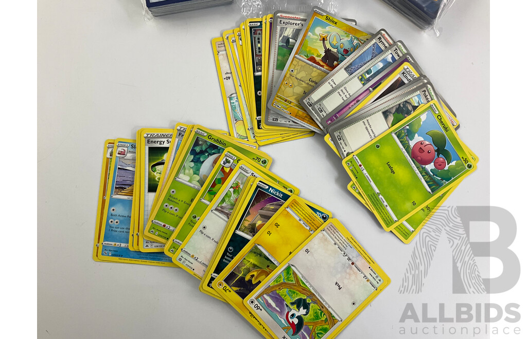 Two Hundred 2022/23 Pokemon Cards Including Basic, Stage One, Stadium and Trainer