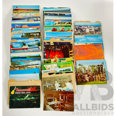 Collection of Vintage Post Cards Including USA, New Zealand, Australia, Japan, Hong Kong, Singapore - Approximately 325 Collection of Vintage Post Cards Including USA, New Zealand, Australia, Japan, Hong Kong, Singapore - Approximately 325