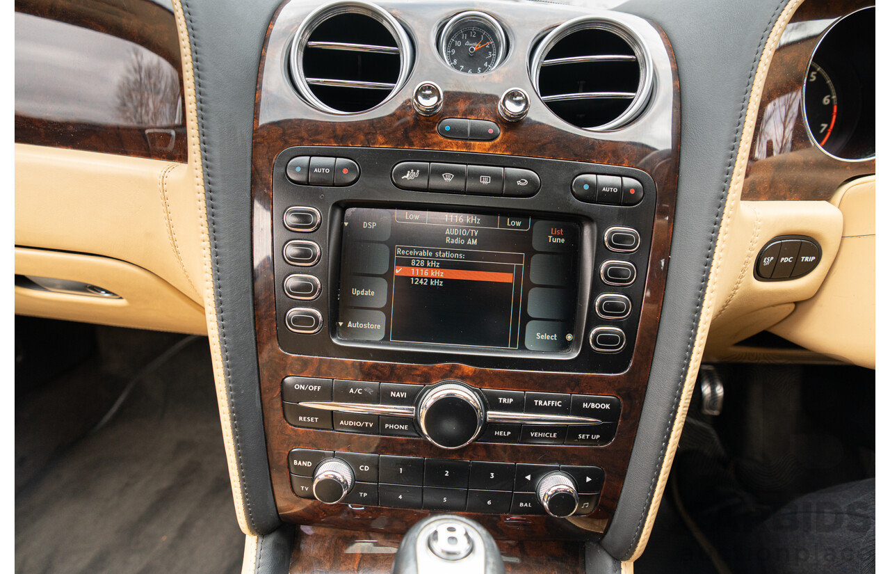 5/2006 Bentley Continental Flying Spur (AWD) 3W 4d Sedan Cyprus Green Metallic Twin Turbo W12 6.0L