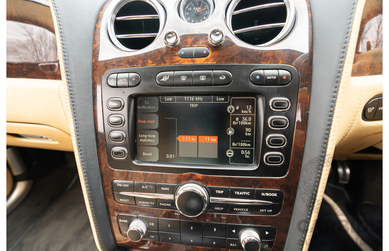5/2006 Bentley Continental Flying Spur (AWD) 3W 4d Sedan Cyprus Green Metallic Twin Turbo W12 6.0L