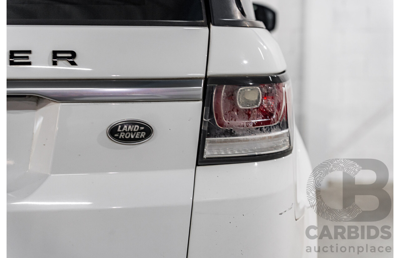 4/2015 Land Rover Range Rover Sport 3.0 TDV6 S LW MY15.5 4d Wagon Fuji White Turbo Diesel 3.0L