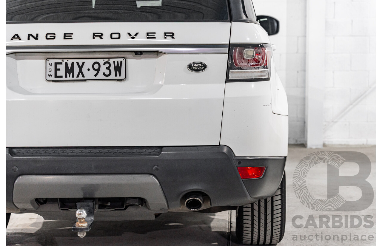 4/2015 Land Rover Range Rover Sport 3.0 TDV6 S LW MY15.5 4d Wagon Fuji White Turbo Diesel 3.0L