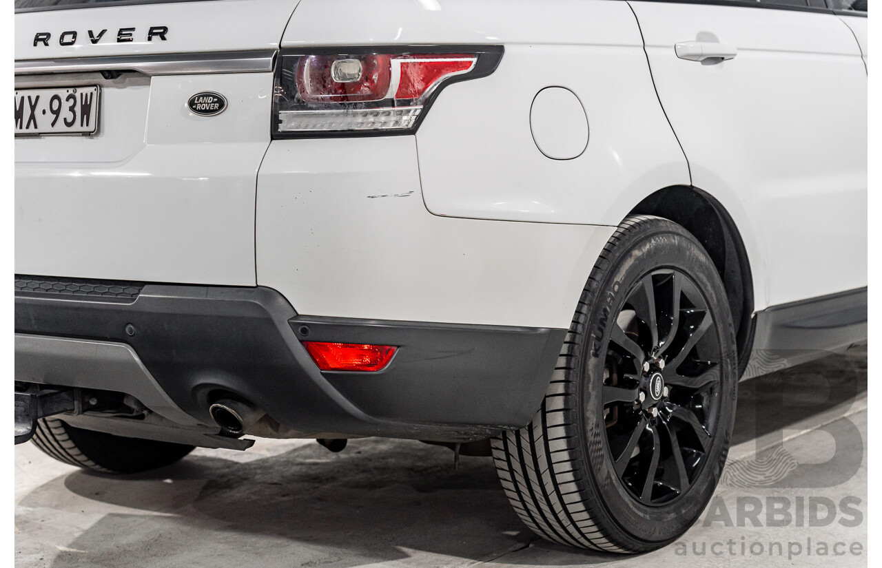 4/2015 Land Rover Range Rover Sport 3.0 TDV6 S LW MY15.5 4d Wagon Fuji White Turbo Diesel 3.0L